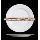 Wholesale hotel restaurant white dinner porcelain round embossed plate